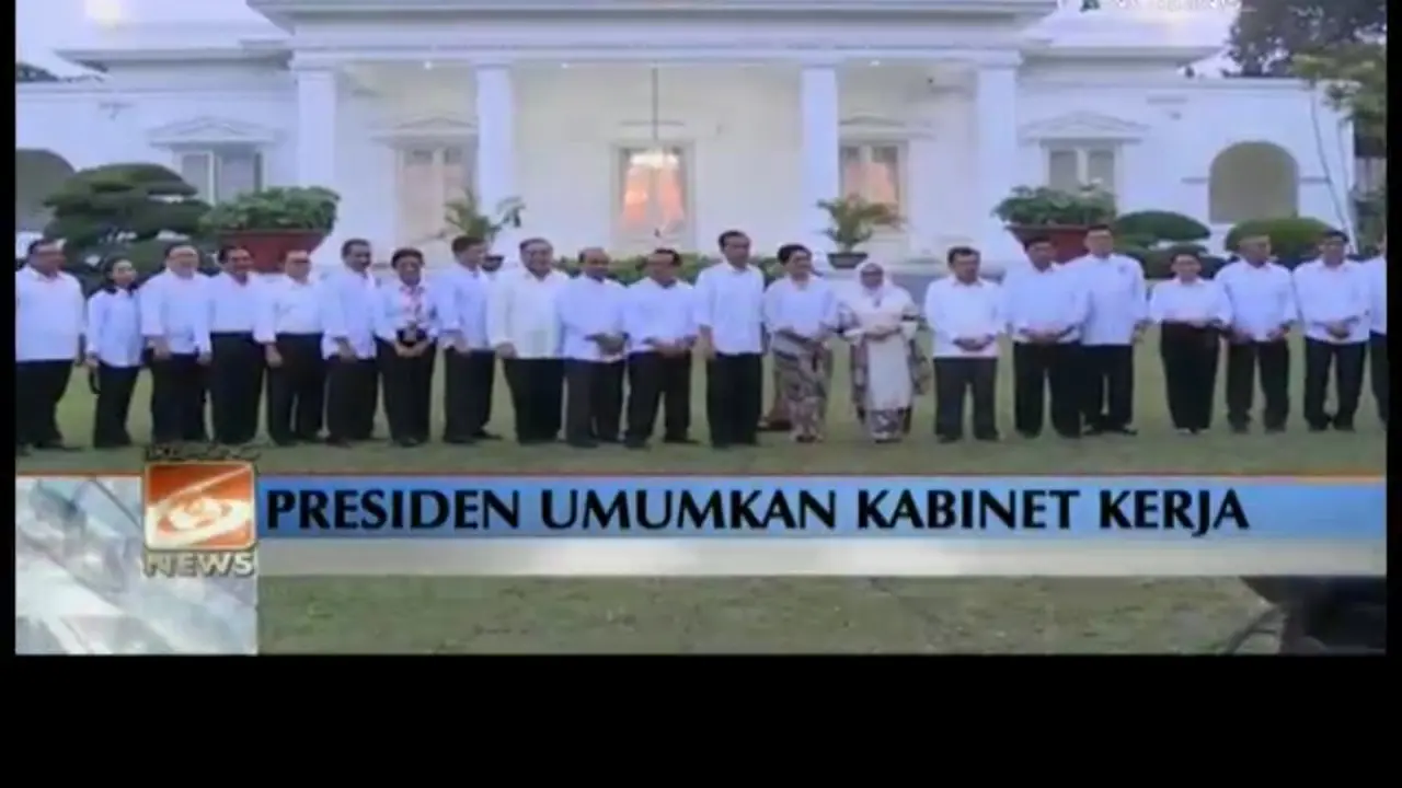 Baju kabinet di pengumuman menteri