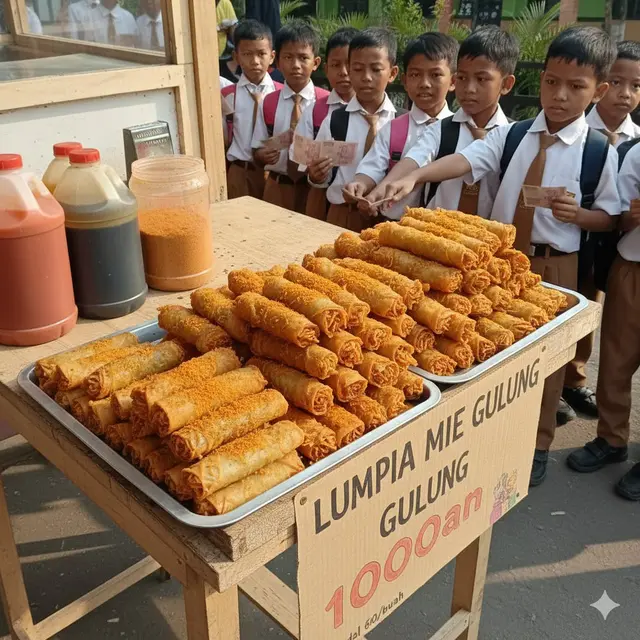 Lumpia Mie Gulung (Gemini AI)