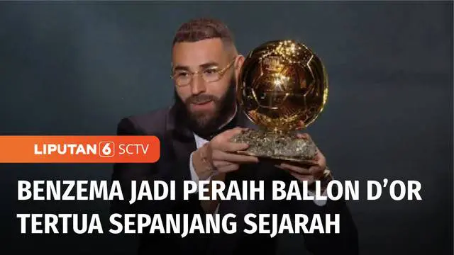 Pesepakbola asal Prancis yang kini membela klub Spanyol, Real Madrid, Karim Benzema, merebut gelar pemain terbaik, Ballon d'Or tahun ini. Dalam musim 2021-2022, Benzema bersama Real Madrid bermain selama 46 kali dan mencetak 44 gol serta 15 assist.