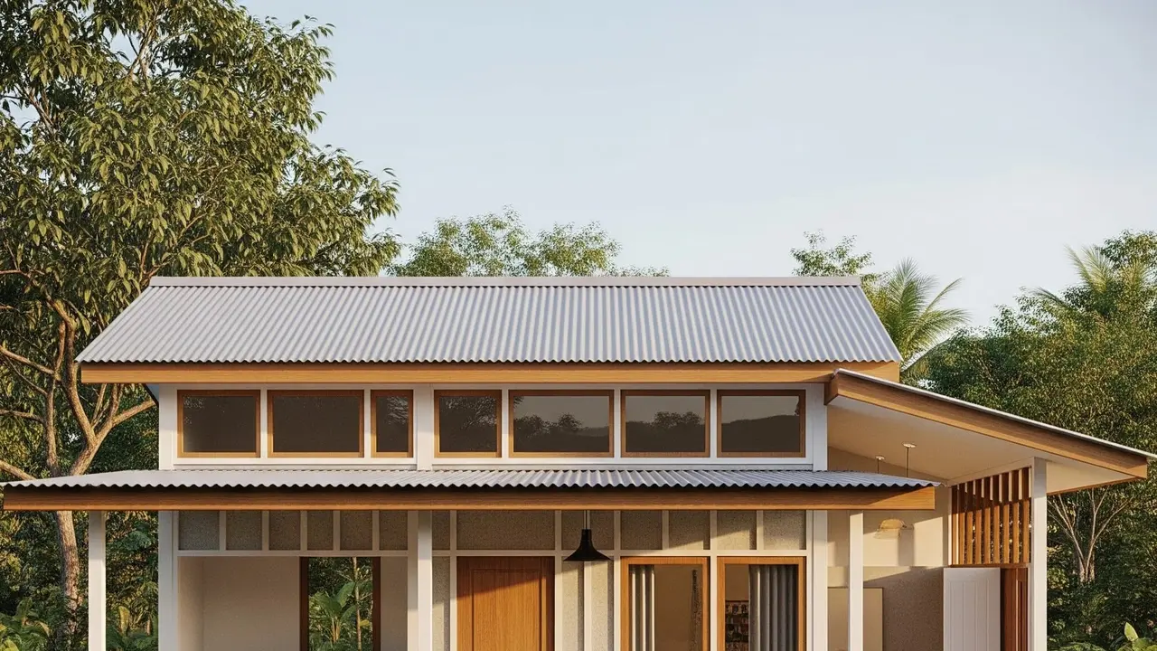 Desain Rumah Kampung Estetik Budget Terbatas (Image by Gemini AI)