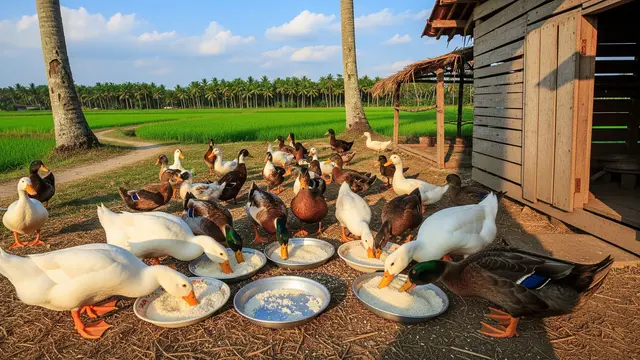 Pakan Bebek dari Nasi Sisa