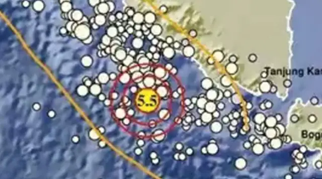 Gempa Magnitudo 5,5 Guncang Bengkulu