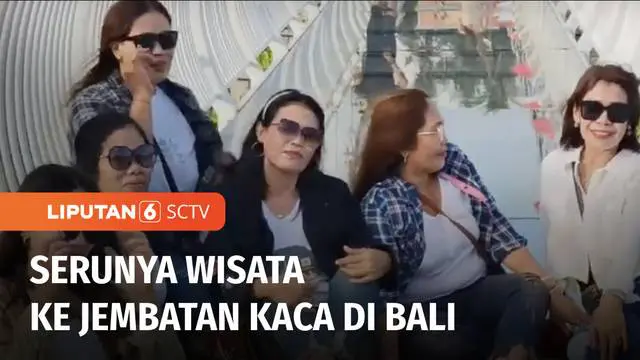 Jalan-jalan ke Pulau Dewata Bali. Selain wisata pantai, Bali juga punya destinasi wisata lainnya yakni jalan-jalan di atas jembatan kaca di Gianyar. Di sini, Anda bisa menikmati indahnya pemandangan, sekalian uji nyali berjalan di atas jembatan tingg...