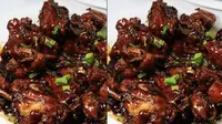 Musim hujan yang dingin, pilih menu makan siang daging kambing bumbu kecap pedas adalah pilihan yang menarik.