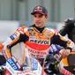 Marc Marquez menyebut Valentino Rossi memang sudah tak masuk persaingan sejak MotoGP 2021 (AFP)