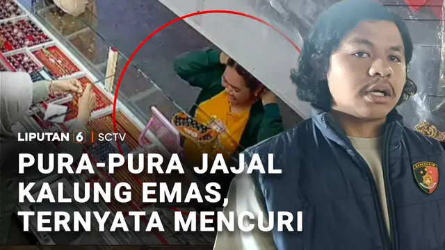 Pura-Pura Jajal Kalung Emas, Ternyata Mencuri
