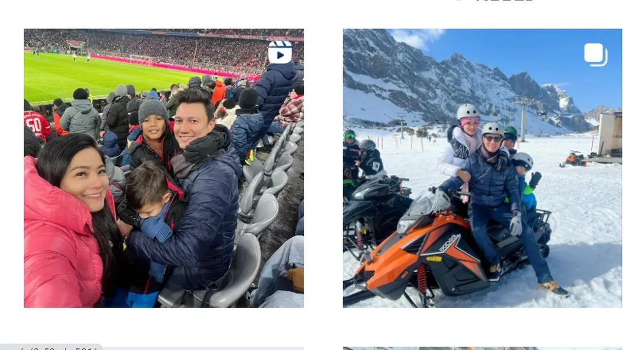 Momen liburan Christian Sugiono dan Titi Kamal di Jerman-Swiss (Foto: Instagram titi_kamall)