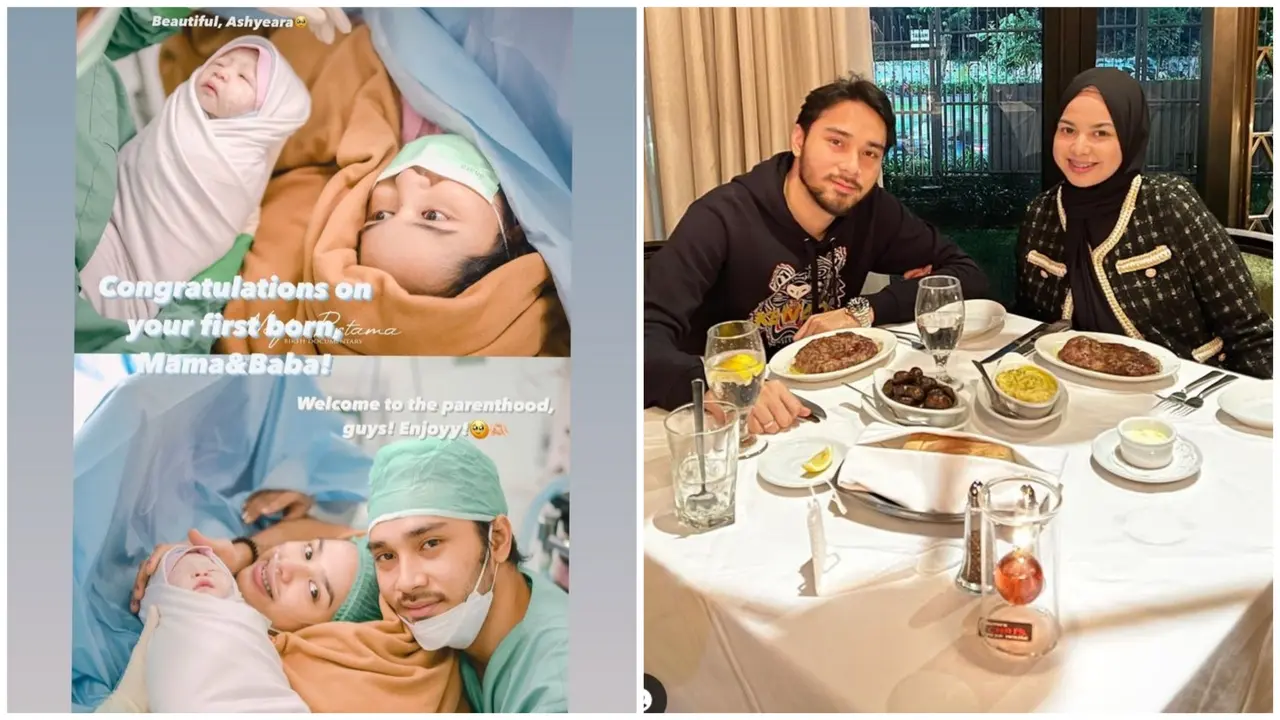 Asri Faradila istri Achmad Megantara telah melahirkan bayi perempuan (Foto: Nafas Pertama via IG asrifaradila)