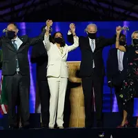 Selebrasi kemenangan Joe Biden berdampak pada desainer fashion Amerika (Foto: instagram/Kamalaharris)