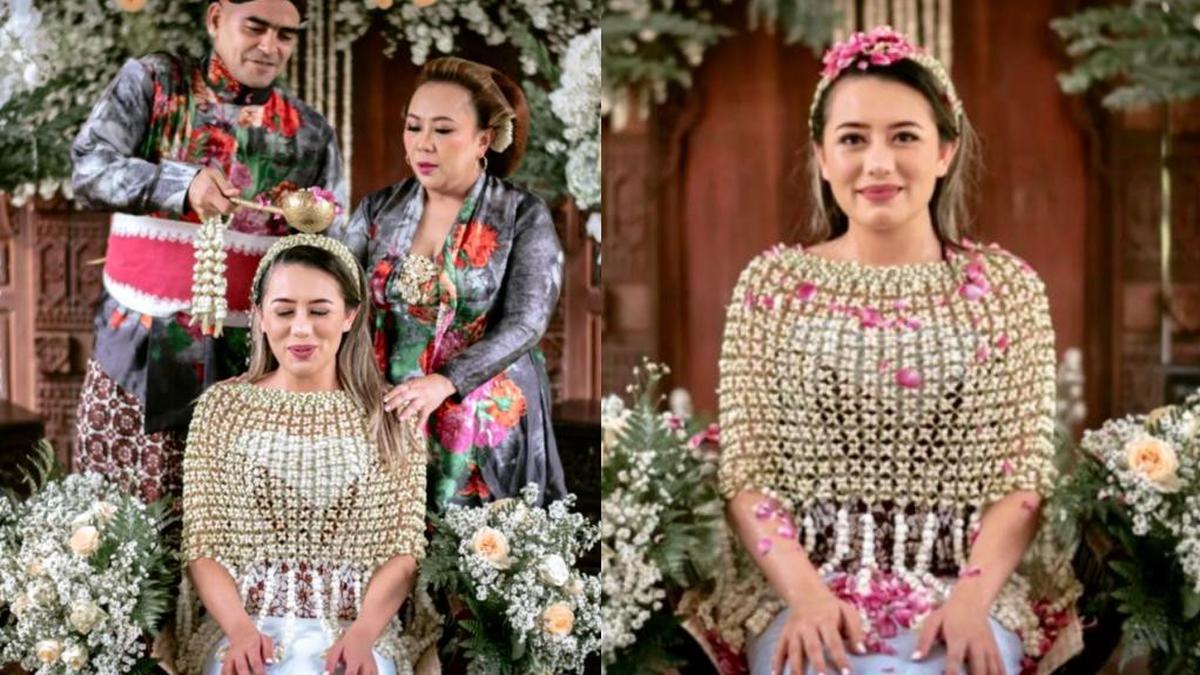 8 Gaya Putri Christian Gonzales Jalani Prosesi Siraman, Memesona Pakai ...