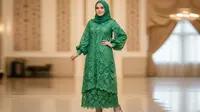 7 Model Gamis Blazer Brokat Lengan Balon Terbaru 2025, Tampilan Feminin dan Kekinian