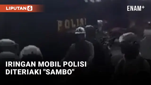 Miris! Iring-iringan Polisi Diteriaki Sambo oleh Warga