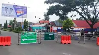 Pemko Payakumbuh menutup akses masuk ke kota terersebut sejak Jumat 27 Maret 2020. (liputan6.com/ Novia Harlina)