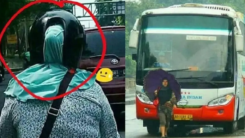 Tingkah Kocak Emak-Emak Saat di Jalan, Bikin Tepok Jidat