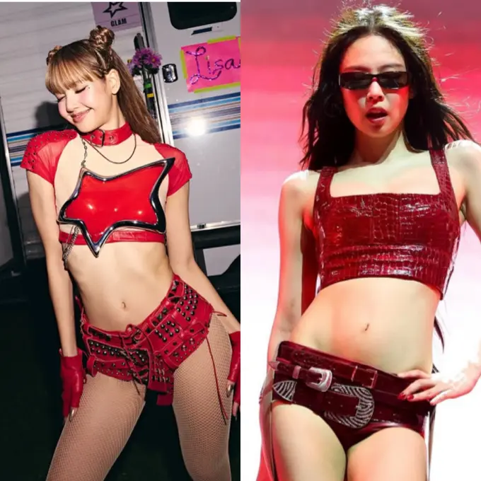 Potret Kesamaan Lisa dan Jennie Blackpink di Panggung Coachella