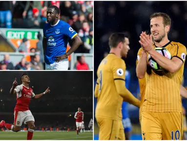 Berikut daftar lima top skorer Premier League sementara, Harry Kane mengambil alih posisi pemuncak daftar pencetak gol terbanyak melewati koleksi striker Everton, Romelu Lukaku. 
