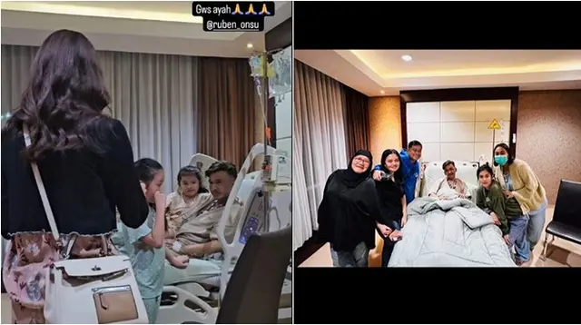 Sarwendah jenguk Ruben Onsu di rumah sakit. (sumber: Instagram/sarwendah29/rahsyahputraa)