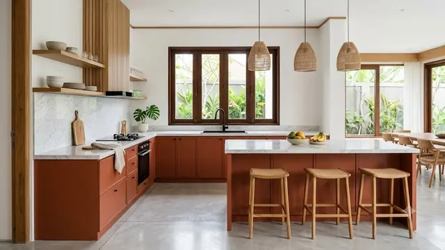 Inspirasi Dapur Bernuansa Terracotta yang Hangat