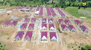 Kementerian PUPR tengah membangun rumah khusus (rusus) bagi warga di kawasan perbatasan di Kabupaten Belu, Nusa Tenggara Timur (NTT). Dok PUPR