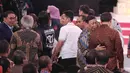 Menko Polhukam Wiranto, Menko Kemaritiman Luhut Binsar Pandjaitan dan Wakil Ketua Umum Gerindra, Fadli Zon ketika menghadiri Debat Capres di Hotel Sultan, Jakarta, Minggu (17/2). (Liputan6.com/Faizal Fanani)