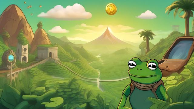 Ilustrasi Kripto PEPE Coin. (Foto By AI)