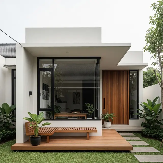 9 Model Rumah Tipe 21 Gaya Minimalis dengan Teras Kecil, Solusi Hunian Modern