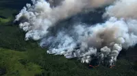 Insiden kebakaran hutan yang berdampak buruk pada kesehatan.