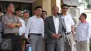 Suasana keterangan pers yang diberikan Ketua tim hukum Basuki Tjahaja Purnama, Sirra Prayuna di Bareskrim Mabes Polri, Jakarta, Selasa (15/11). Dalam gelar perkara kali ini, kuasa hukum Ahok akan menghadirkan enam saksi ahli. (Liputan6.com/Helmi Afandi)