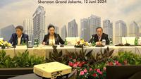Public Expose Rapat Umum Pemegang Saham PT Pakuwon Jati Tbk yang berlangsung di Hotel Sheraton Grand Jakarta Gandaria City, Jakarta Selatan, Rabu (12/6/2024). (Pipit/Liputan6.com)