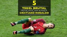 Video 5 tekel berbahaya yang mengancam karier Cristiano Ronaldo, salah satunya saat tekel Dimitri Payet ke Ronaldo diFinal Piala Eropa 2016.