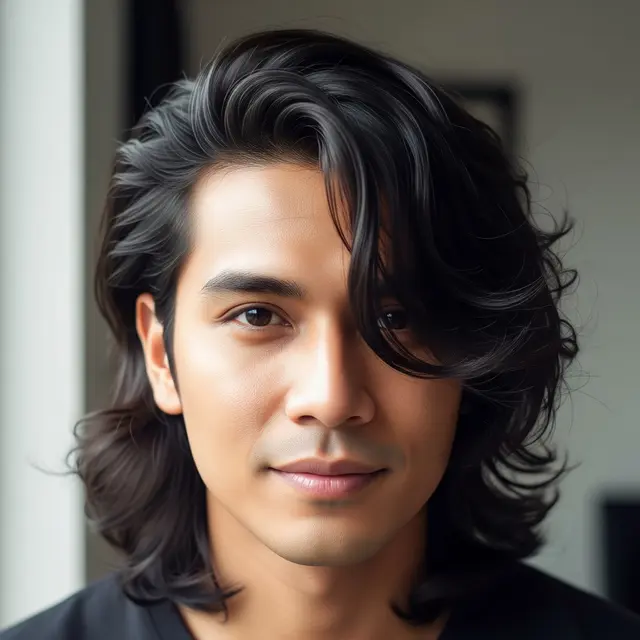 Model Rambut Pria Panjang Berantakan Tapi Tetap Rapi