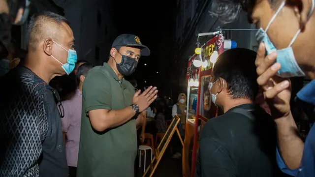 Pastikan Penerapan Prokes, Bobby Nasution Tinjau Langsung Kesawan City Walk
