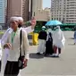 Ribuan jemaah haji Indonesia telah tiba di Makkah Al-Mukarramah setelah sebelumnya tinggal di Madinah Al-Munawwarah selama 9 hari untuk melaksanakan ibadah arbain di Masjid Nabawi dan ziarah ke sejumlah tempat bersejarah. (Liputan6.com/Nafiysul Qodar)