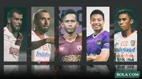 Trivia - Fadil Sausu, Paulo Sergio, Wiljan Pluim, Muhammad Rahmat, Hamka Hamzah (Bola.com/Adreanus Titus)