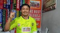 Penjaga gawang Bhayangkara FC, Wahyu Tri Nugroho. (Bola.com/Vincentius Atmaja)