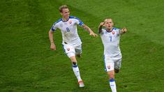 Slovakia berhasil meraih kemenangan 2-1 melawan Rusia pada laga kedua Grup B Piala Eropa 2016, Rabu (15/6/2016) malam WIB. (AFP/Denis Charlet)