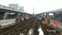 Pembangunan Tol Bogor Outer Ring Road dihentikan sementara. (Liputan6.com/Achmad Sudarno)