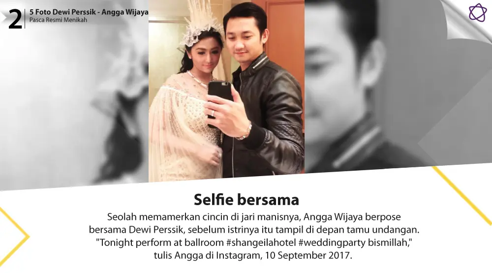 5 Foto Dewi Perssik - Angga Wijaya Pasca Resmi Menikah. (Foto:  Instagram/anggawijaya88, Desain: Muhammad Iqbal Nurfajri/Bintang.com)