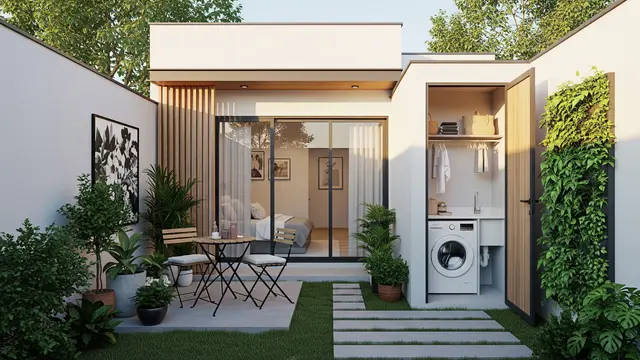 Contoh Rumah 5x6 Meter dengan Taman Kecil untuk Pasangan Muda/Gemini AI