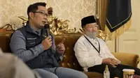 Gubernur Jawa Barat Ridwan Kamil saat menghadiri Rapat Evaluasi dan Monitoring bersama Gugus Tugas Covid-19 Cianjuar di Pendopo Bupati Cianjur, Jumat (24/7/2020). (Foto: Humas Jabar)