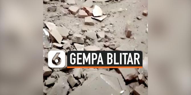 VIDEO: Kerusakan akibat Gempa Blitar, Atap dan Tembok Rumah Hancur