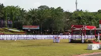 Sebanyak 1.608 praja muda Institut Pemerintahan Dalam Negeri (IPDN) angkatan 30 Tahun 2019 dilantik di Kampus IPDN, Kamis (31/10/2019). (Liputan6.com/Huyogo Simbolon)