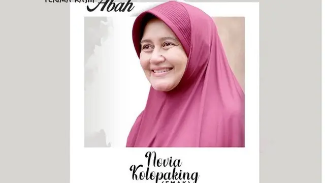 Novia Kolopaking istri Cak Nun adalah penyanyi dan aktris terkenal era 90-an (Foto: instagram tetamovie/noviakolopaking72)