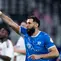 Striker Al Hilal, Karim Benzema, berselebrasi setelah mencetak gol ke gawang Al Faisaly pada pertandingan pembuka Liga Pro Saudi di Kingdom Arena, Sabtu (15-8-2026). Al Hilal menang 4-2. (Dok. X @AlHilal_FC)