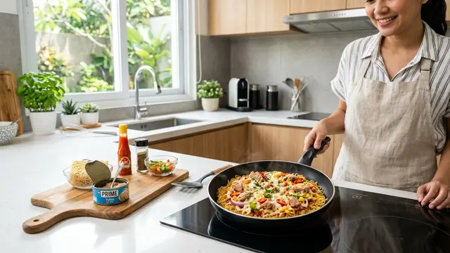 Resep Pizza Mie Tuna Teflon (AI Generated)