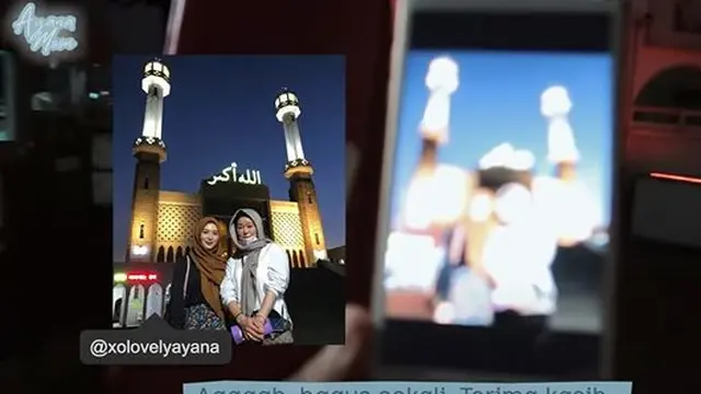 Berkunjung Pertama Kali, Ini 6 Momen Ayana Moon Ajak Ibunda ke Masjid
