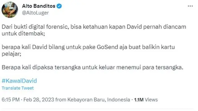 Viral Cuitan Diduga Isi Chat Agnes dan David, 10 Kali Menolak Diajak Bertemu