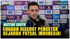 Pelatih Timnas Futsal Indonesia Hector Souto menolak disebut pencetak sejarah usai membawa Garuda ke final Piala Asia Futsal 2026 di Indonesia Arena. Ia menegaskan capaian ini lahir dari kerja kolektif seluruh tim.