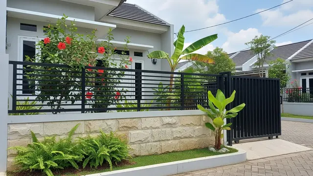 Inspirasi Pagar Rumah Kecil yang Disukai Banyak Pemilik Rumah Subsidi/AI Generated