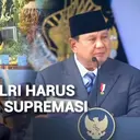 Prabowo: Polri Harus Tegakkan Supremasi Hukum Tanpa Pandang Bulu